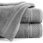 Asciugamani grigi 50x90 di cotone 6 pezzi da bagno Eurofirany 