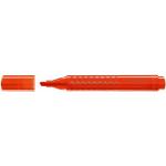 evidenziatore grip 1543 - punta a scalpello - tratto 1,0-2,0-5,0mm - colore arancione - faber castell