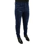 Pantaloni sartoriali casual blu scuro XL di cotone per Uomo 
