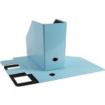 Cartelline blu pastello con cartoncino Exacompta 