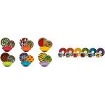 Piatti decorati multicolore di porcellana 18 pezzi per 6 persone Excelsa 