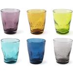 Bicchieri azzurri di vetro da acqua Excelsa 