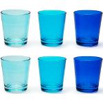 Set 12 bicchieri calice vino e bicchiere acqua in Vetro colore Blu cobalto  - Bicchieri e Caraffe Bicchiere Vino Excelsa - Piatti & Bicchieri
