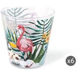 Excelsa set 6 bicchieri Tropical vetro 8,5x9 cm multicolor - multicoloured glass 61979