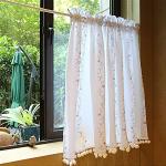 Tende trasparenti in poliestere lavabili in lavatrice per finestre 