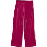 Pantaloni sportivi scontati rosa chiaro in velluto per Donna Chiara Ferragni 