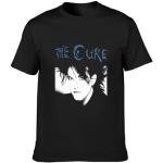EzPuck Cure Robert Smith Black T-Shirt Printed Tee Graphic Top for Men Shirt XL