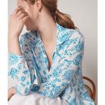 Camicie stampate azzurre M di seta per Donna FALCONERI 