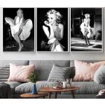 Famosa star del cinema Marilyn Monroe Poster su tela Dipinto vintage sul muro Ritratto Stampe d'arte Decorazioni per la casa Senza cornice