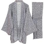 Vestaglie kimono grigie L traspiranti lavabili in lavatrice per Uomo 