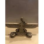 Farvahar foruhar zartosht statua fatta a mano ahura Mazda bel regalo, avorio, 12,7 x 7,6 cm