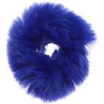 Pellicce blu di eco-pelliccia con pon pon a tema coniglio per Donna 
