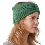 Cappelli invernali 54 verdi XS di seta tinta unita per Donna 