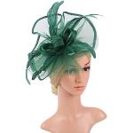 Cappelli da cerimonia verdi traspiranti con veletta per Donna 