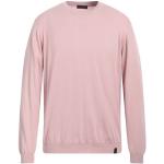 Pullover rosa chiaro XL di cotone tinta unita da lavare a mano per Uomo FAY 