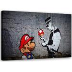 Quadri moderni Feeby Frames Banksy Mario 