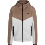 Felpa con zip e cappuccio Nike Sportswear Tech Fleece Beige e Bianco Uomo - FB7921-121 - Taille XL
