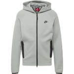 Felpe grigio chiaro L con zip per Uomo Nike Tech Fleece 