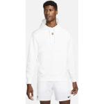Felpa da tennis con cappuccio in fleece NikeCourt – Uomo - Bianco