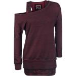 Felpe bordeaux 4 XL manica lunga per Donna RED by EMP 