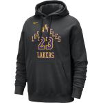 Felpa pullover con cappuccio LeBron James Los Angeles Lakers Club Fleece City Edition Nike NBA – Uomo - Nero