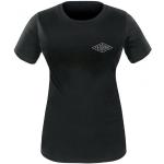 Magliette & T-shirt nere XS di cotone mezza manica con manica corta per Donna Ferrino 