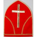 Festartikel Müller KMU41006803 - Berretto vescovo rosso