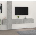 Mobili porta-TV classici moderni grigi di legno Festnight 