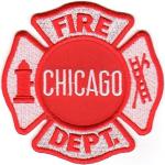 Feuer1 Chicago Fire Dept, distintivo, 8,7 x 8,7 cm
