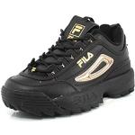 Chunky sneakers larghezza E casual nere numero 42 per Donna Fila Disruptor 