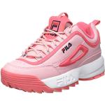 Chunky sneakers larghezza E scontate casual rosa numero 19 con stringhe per bambini Fila Disruptor 