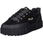 Sneakers larghezza E casual nere numero 37 per Donna Fila Sandblast 
