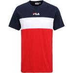 Fila Springdale Blocked Taped Short Sleeve T-shirt Rosso,Blu XL Uomo