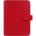 Agende tascabili rosse in similpelle Filofax 