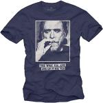 Find What You Love - Maglietta Uomo T-Shirt Charles Bukowski Blu XXXXL