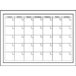Calendari mensili bianchi Wallpops 