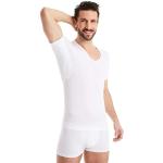 Magliette & T-shirt bianche XL in microfibra traspiranti mezza manica con scollo a V per Uomo 