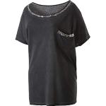 Magliette & T-shirt casual nere S in misto cotone con paillettes ricamate per Donna Firefly 