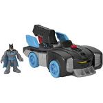 Fisher-Price Imaginext- DC Super Friends Batmobile Bat-Tech, Veicolo a Spinta che si Trasforma e Personaggio di Batman con Luci, Giocattolo per Bambini 3+Anni, GWT24