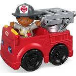 Fisher-Price Veicolo e Figura del Piccolo Popolo - Pompiere e Camion dei Pompieri
