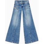 Jeans bootcut blu M di cotone per Donna Diesel 