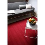 floor factory tappeto moderno di Lana Loft Ruby rosso 140x200cm 100% pura lana vergine in colori luminosi e moderni
