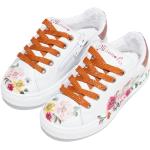 Sneakers larghezza A scontate bianche numero 34 a fiori per Donna Monnalisa 