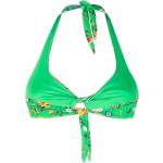 Top bikini scontati verdi S a fiori per Donna MC2 SAINT BARTH 
