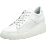 Sneakers larghezza E casual bianche numero 36,5 con stringhe con zeppa per Donna Fly London 