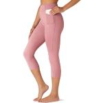 Leggings Capri scontati eleganti rosa XL traspiranti per Donna 