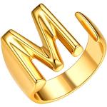 Anelli regolabili eleganti 18 mm placcato oro per Donna 