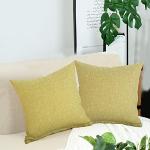 Cuscini verde mela 50x50 cm di cotone tinta unita per divani 