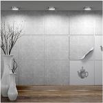 FoLIESEN - Adesivi per piastrelle 20x20 cm | Adesivi murali autoadesivi per bagno e cucina I Resistenti ai graffi e rimovibili | 6 Decalcomania per piastrelle, Shades of Grey