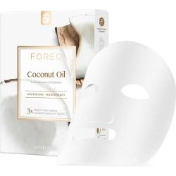 FOREO Farm to Face Sheet Mask Coconut Oil maschera viso nutriente in tessuto 3x20 ml